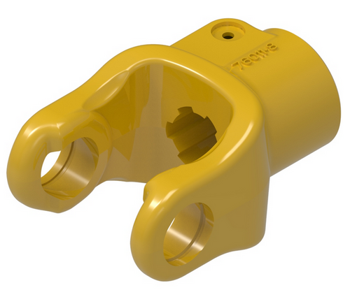 1-3/8"-6 Spline - Push Pin QD Yoke - Bondioli® 5 Series  PTO102-6506