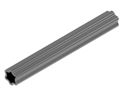 52mm x 61mm x 1000mm Star PTO Tube - Walterscheid® AW26/35/36 Series  PTO6047961
