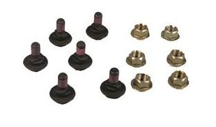 6 Pack Rotary Drum Mower Bolts w/Nuts  CUT01143