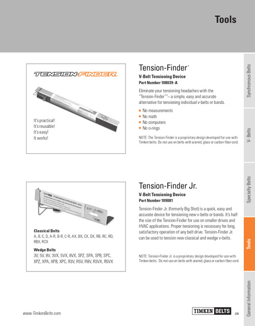 Belt Tension-Finder® Tool   108039-A