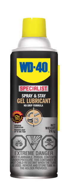 WD-40® Specialist® Spray & Stay Gel Lubricant 283g Aerosol   01221