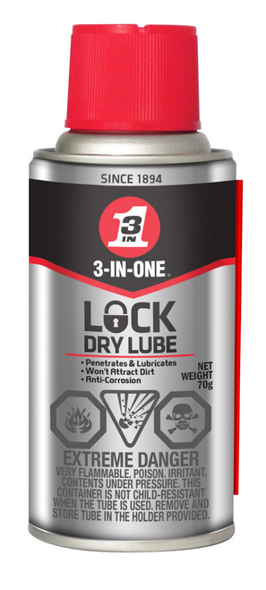 3-IN-ONE® Lock Dry Lubricant 70g Aerosol   01213
