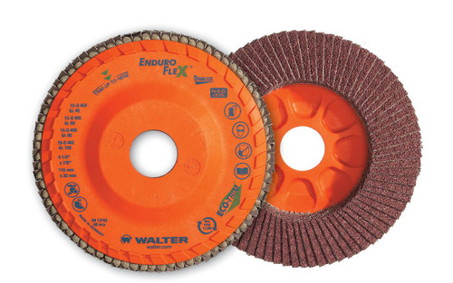 Enduro-Flex Stainless® 10 Pc. 5 x 5/8"-11 40G Flap Disc   06F504
