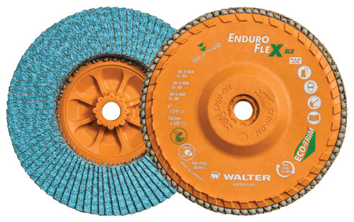 Enduro-Flex ALU® 10 Pc. 6 x 5/8"-11 60G Flap Disc   06U606