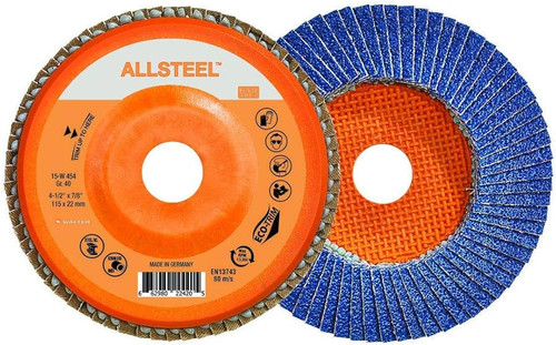 Allsteel® 10 Pc. 5 x 5/8"-11 120G Flap Disc   06W512