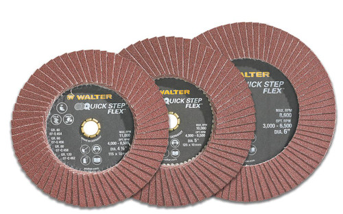 Quick-Step Flex® 10 Pc. 4-1/2" 80G Flap Disc   07Q458