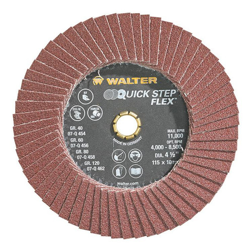 Quick-Step Flex® 10 Pc. 4-1/2" 80G Flap Disc   07Q458