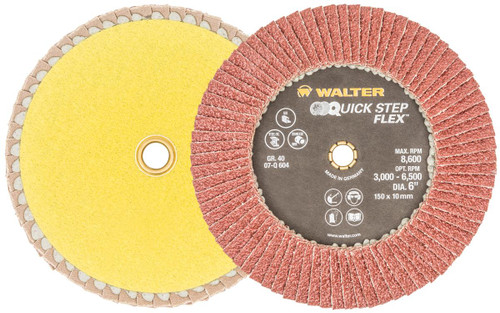 Quick-Step Flex® 10 Pc. 6" 40G Flap Disc   07Q604