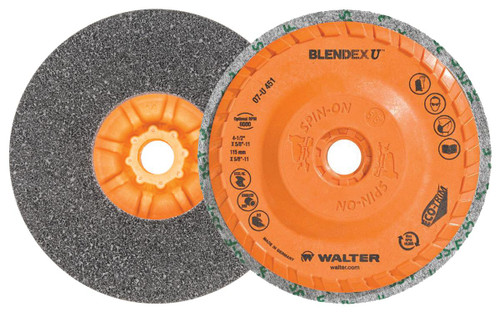 Blendex U® 5 Pc. 4-1/2 x 5/8"-11 3SF U Cup Disc   07U451