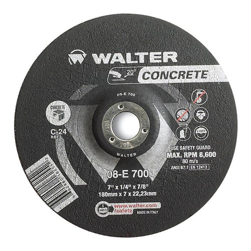 Concrete® 25 Pc. 7 x 1/4 x 7/8" C-24 Grinding Wheel   08E700