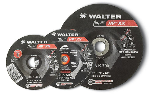 HP XX® 10 Pc. 9 x 1/4 x 5/8"-11 ZA-16 Grinding Wheel   08K906