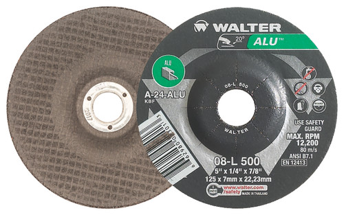 ALU® 25 Pc. 5 x 1/4 x 7/8" A-24 Grinding Wheel   08L500