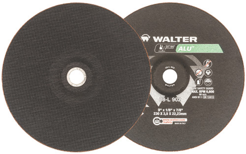 ALU® 25 Pc. 9 x 1/8 x 7/8" A-24 Grinding Wheel   08L902