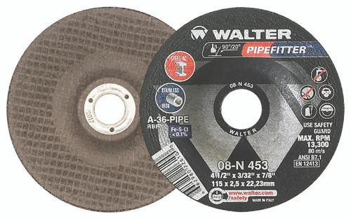 Pipefitter® 25 Pc. 4-1/2 x 3/32 x 7/8" A-36 Grinding Wheel   08N453