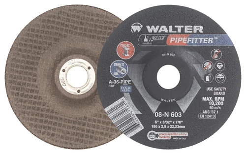 Pipefitter® 25 Pc. 6 x 3/32 x 7/8" A-36 Grinding Wheel   08N603