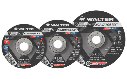 Xcavator XX® 10 Pc. 6 x 1/8 x 7/8" CA-24 Grinding Wheel   08X602