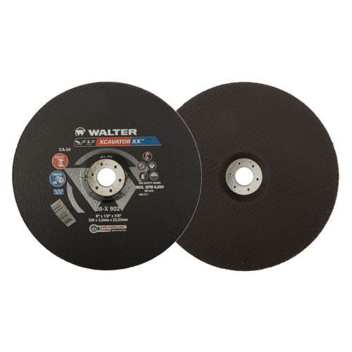 Xcavator XX® 10 Pc. 9 x 1/8 x 7/8" CA-24 Grinding Wheel   08X902