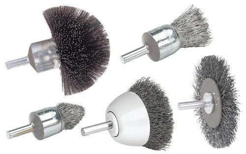 Allsteel® 3 x 1/4" Spherical Mounted Crimped Wire Brush   09C230