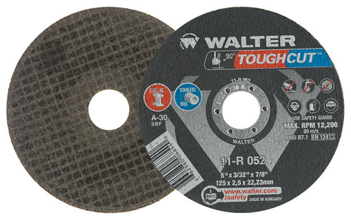 Toughcut® 25 Pc. 5 x 3/32 x 7/8" A-30 Cut-Off Wheel   11R052
