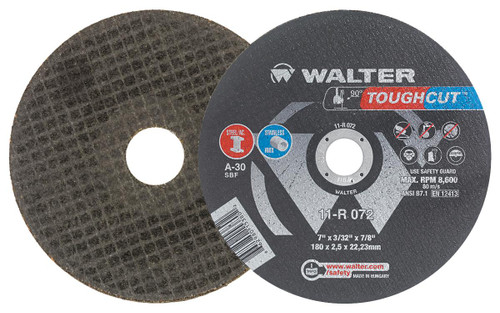 Toughcut® 25 Pc. 7 x 3/32 x 7/8" A-30 Cut-Off Wheel   11R072