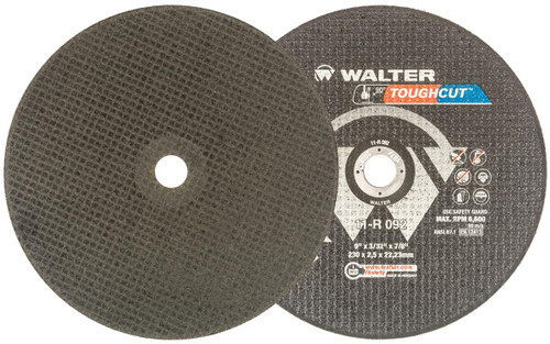 Toughcut® 25 Pc. 9 x 3/32 x 7/8" A-30 Cut-Off Wheel   11R092