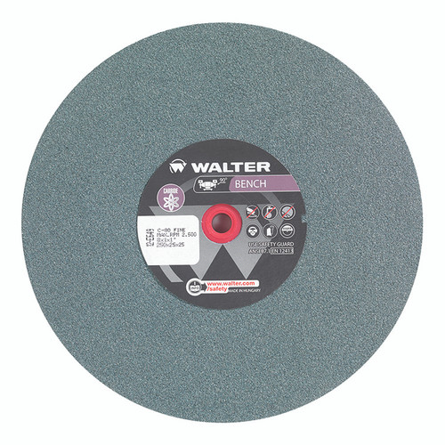 10 x 1 x 1" 80G Carbide Bench Grinding Wheel   12E649