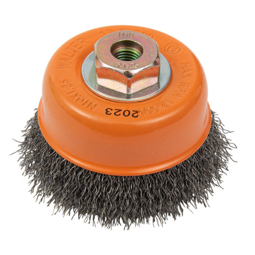 3" x M10 - 1.25 Crimped Wire Cup Brush   13D300