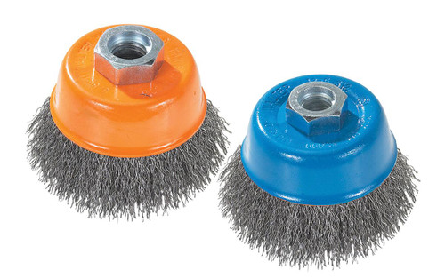 3" x M14 - 2.0 Crimped Wire Cup Brush   13D312