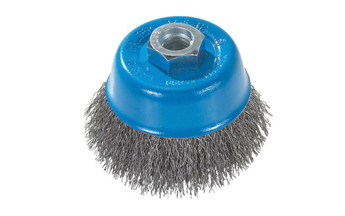 3" x M14 - 2.0 Crimped Wire Cup Brush   13D312