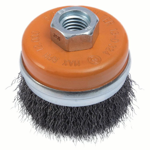 4 x 5/8"-11 Crimped Wire Cup Brush   13D424
