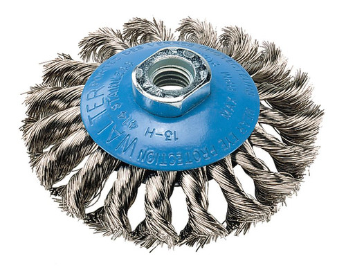 6 x 5/8"-11 Knot Twisted Conical Wire Brush   13H614