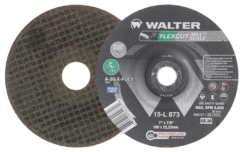 Flexcut Mill Scale® 25 Pc. 7 x 7/8" A-36 Grinding Wheel   15L873