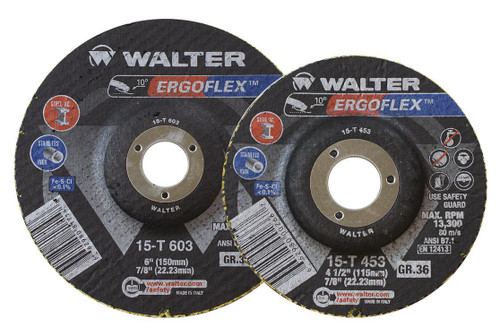 Ergoflex® 25 Pc. 4-1/2 x 7/8" 80G Sanding Disc   15T458