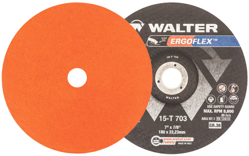Ergoflex® 25 Pc. 7 x 7/8" 36G Sanding Disc   15T703