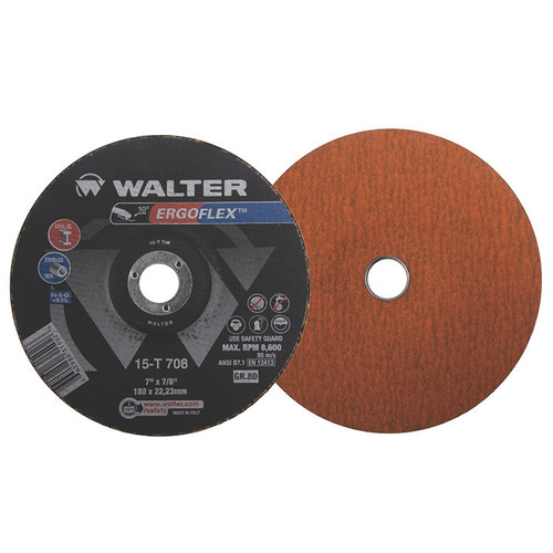 Ergoflex® 25 Pc. 7 x 7/8" 80G Sanding Disc   15T708