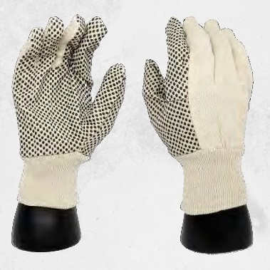 Cotton Canvas Knitwrist PVC Dot Palm  TGG-709