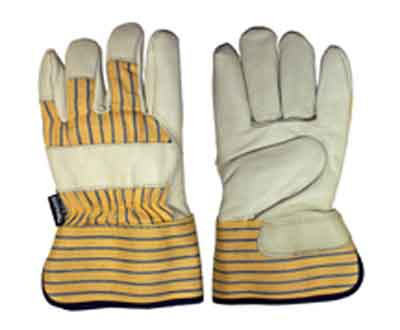 Winter Grain Cowhide Fitter Thinsulate® C100 Lined Yellow/Blue Stripe Canvasback  TGG-513