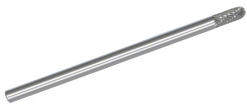 1/4" Cylindrical Roundnose DC Carbide Burr Long Shank  SC-1L6