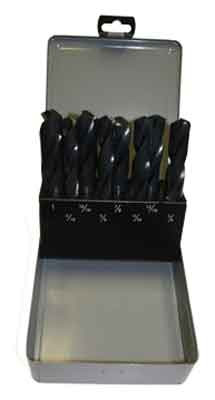 8 Pc. Black Oxide HSS Prentice Drill Bit Set TGDB-09-08-S