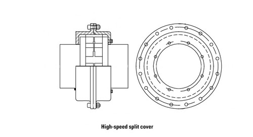 Quick Flex Spilt High Speed Coupler Cover  QF25VSPCOVER