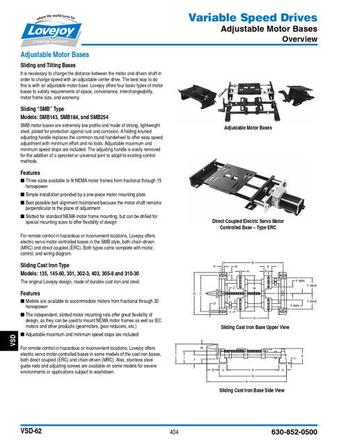 Lovejoy® 310-30-MOTOR BASE   68514419816