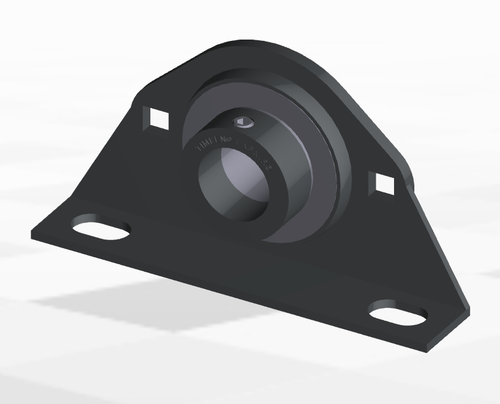 35mm Stamp Steel Eccentric Locking Collar Offset Pillow Block Assembly   PBS 35