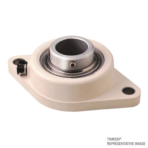 1-3/16" Survivor® Polymer Set Screw Rhombus Flange Block Assembly   YCJT1 3/16 PT SGT