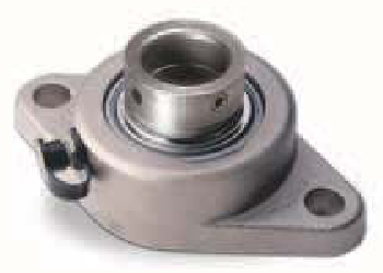 1-7/16" Survivor® Nickel Plated Eccentric Locking Collar Rhombus Flange Block Assembly   RCJT1 7/16 NT