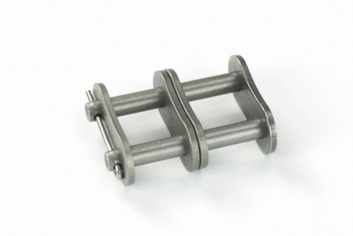 Heavy Roller Chain Cottered Connector Link w/Hardened Pins - Two Row  DRV-80HZ-2 SH CO LINK P