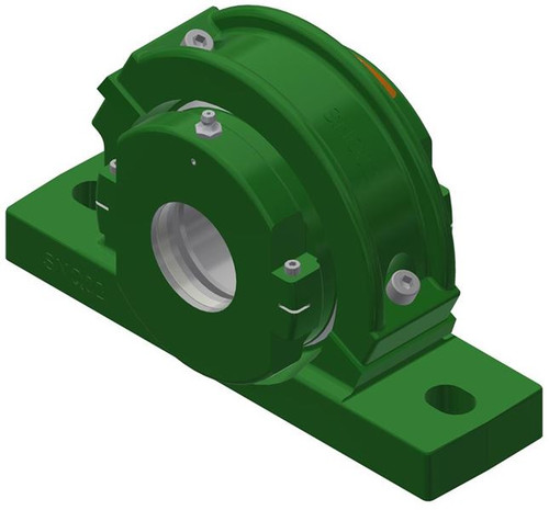 75mm Light Series Split Cylindrical Expansion Bearing w/ Housing & Support - Kevlar Packing Seal   LSM75BXHSNQKPS