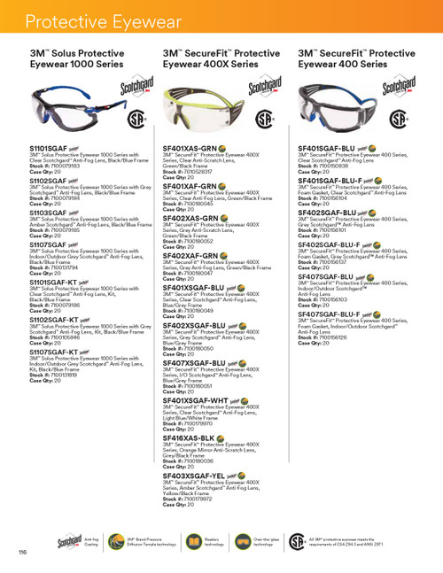 Securefit® 400X Series Safety Glasses w/Grey Lens  SF402XAS-GRN