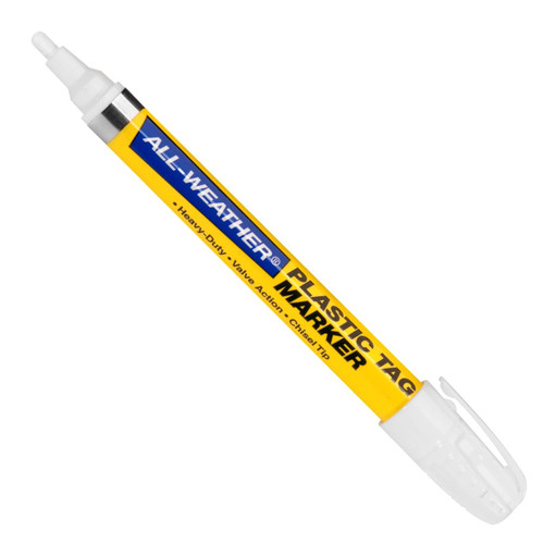 ALL-WEATHER PLASTIC TAG MARKER REG WHITE  096638