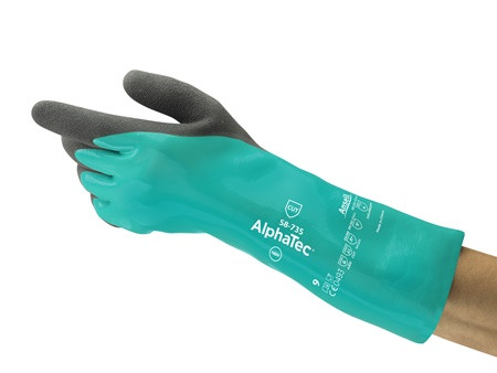 Ansell Alphatec® Nitrile Cut Resistant Chemical Glove  58-735