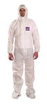 Ansell AlphaTec® 1500 Series General Duty Chemical Suit w/Hood & Boots  WH17-S-92-106
